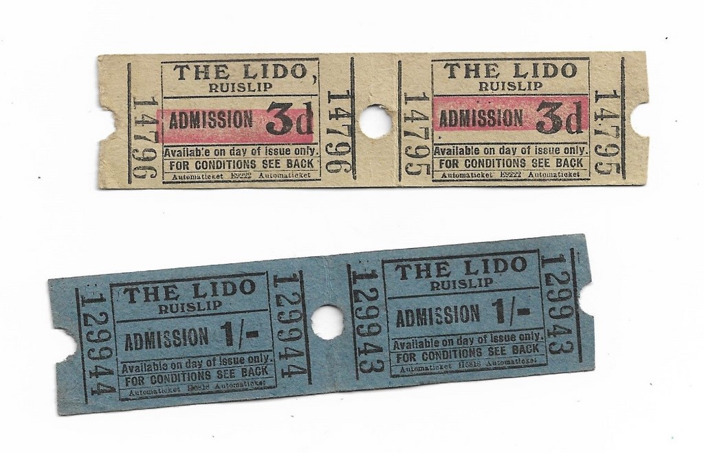 Entrance Tickets To Ruislip Lido