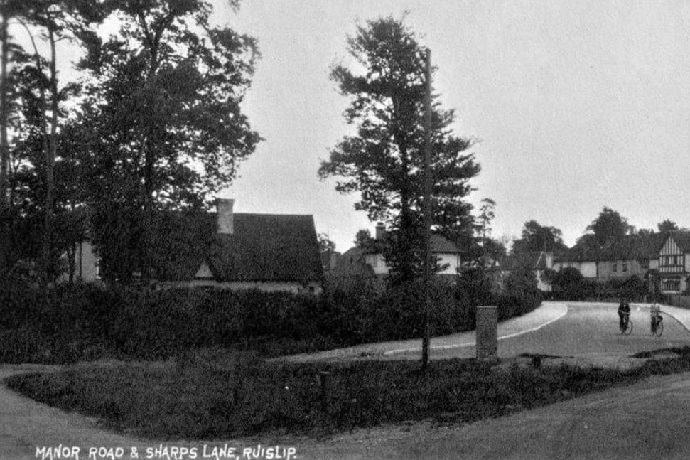 Manor Road And Sharpes Lane Postcard
