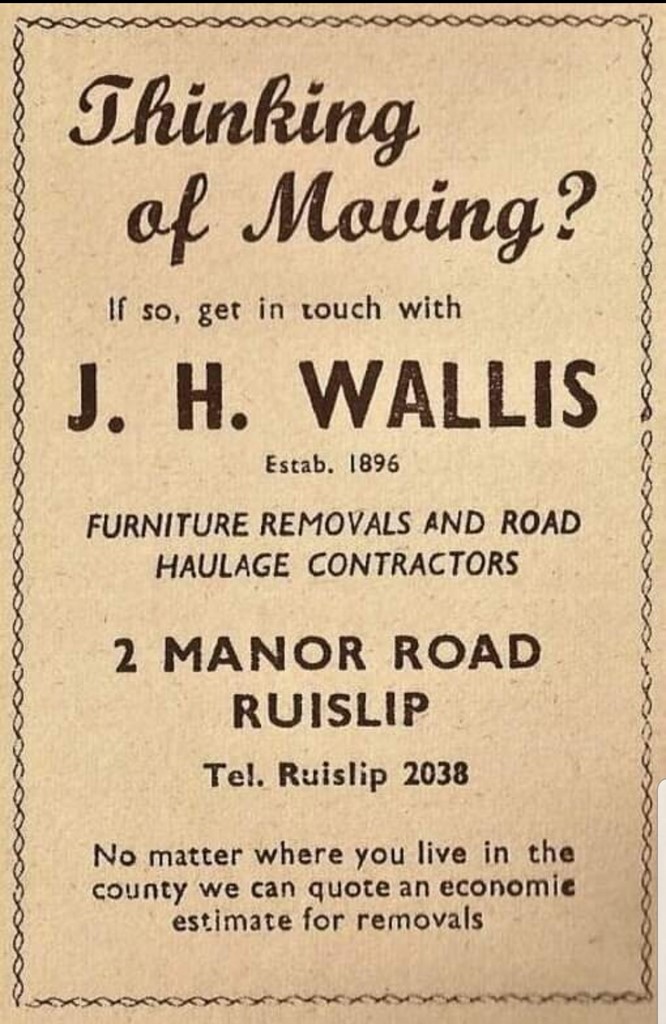 J H Wallis Manor Road Ruislip