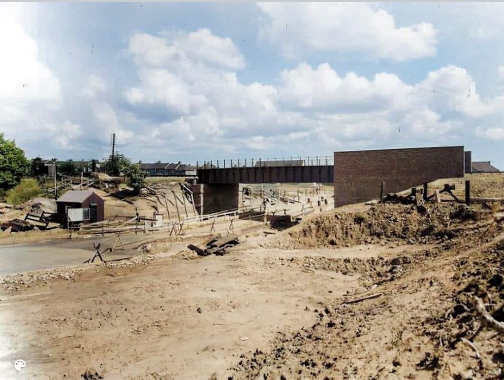 Ruislip Manor Station And Bridge Under Construction