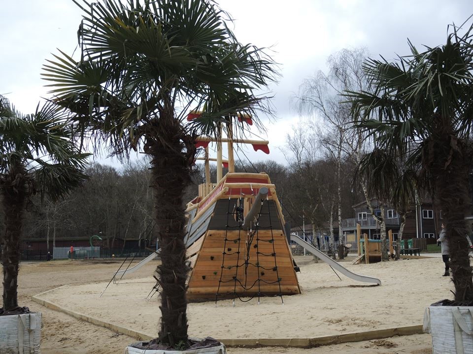 Beach And Galleon At Ruislip Lido 4
