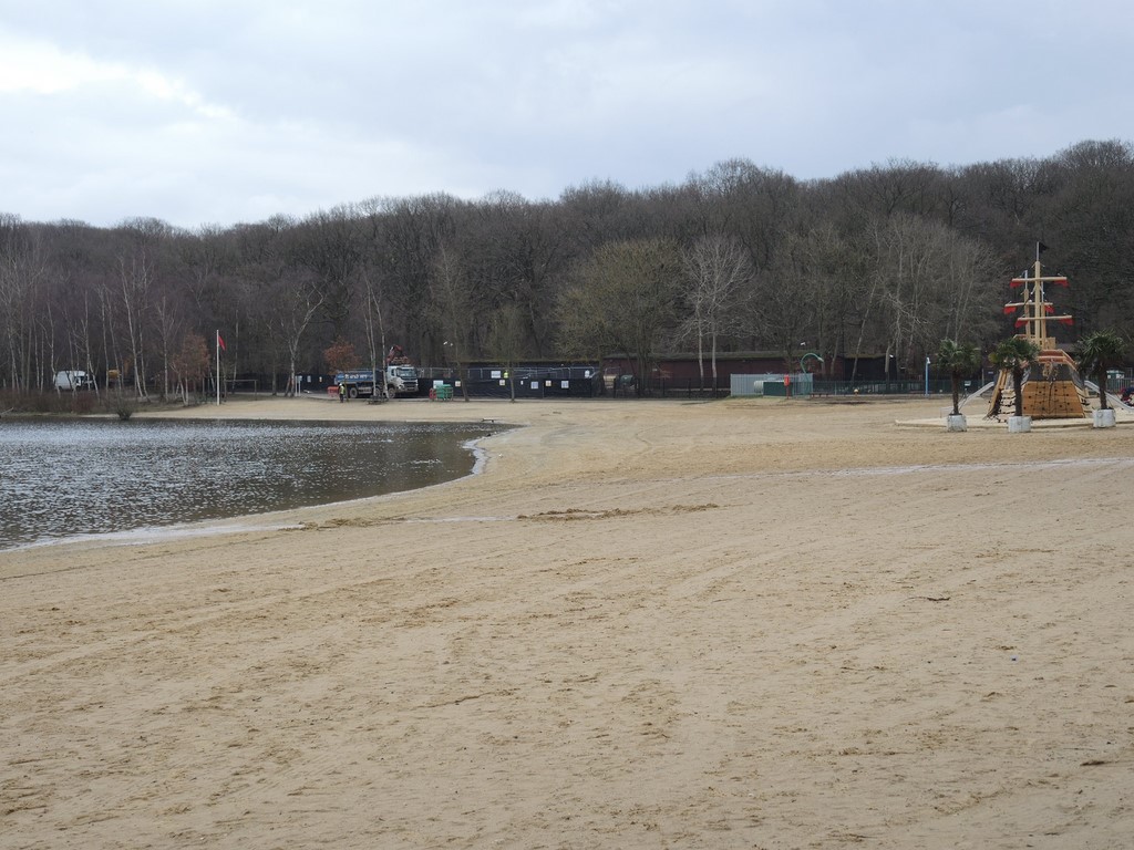 Beach And Galleon At Ruislip Lido