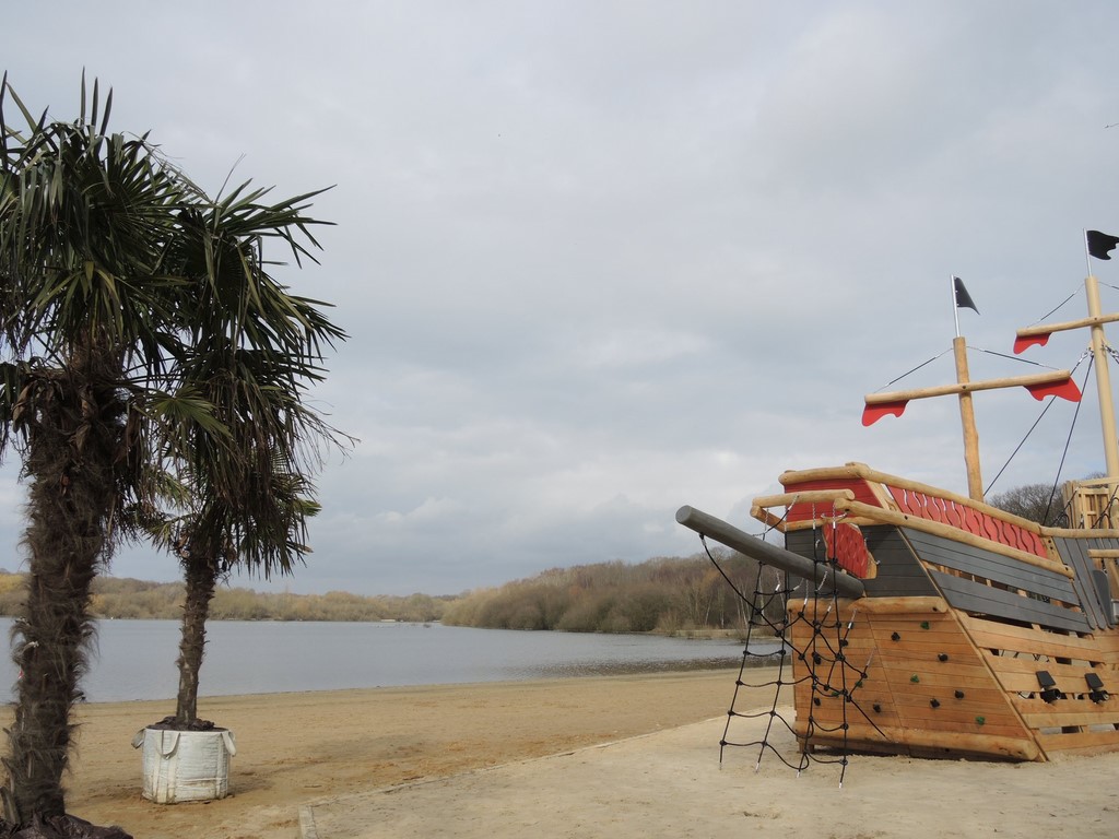 Beach And Galleon At Ruislip Lido 3