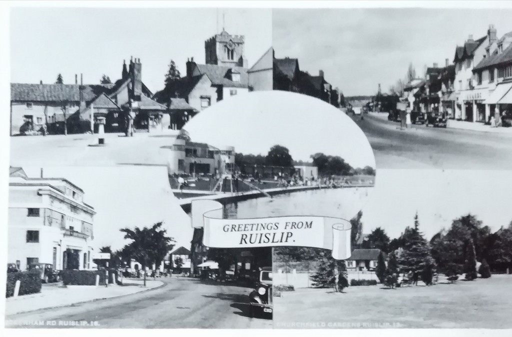 Ruislip Multi-View Postcard 1