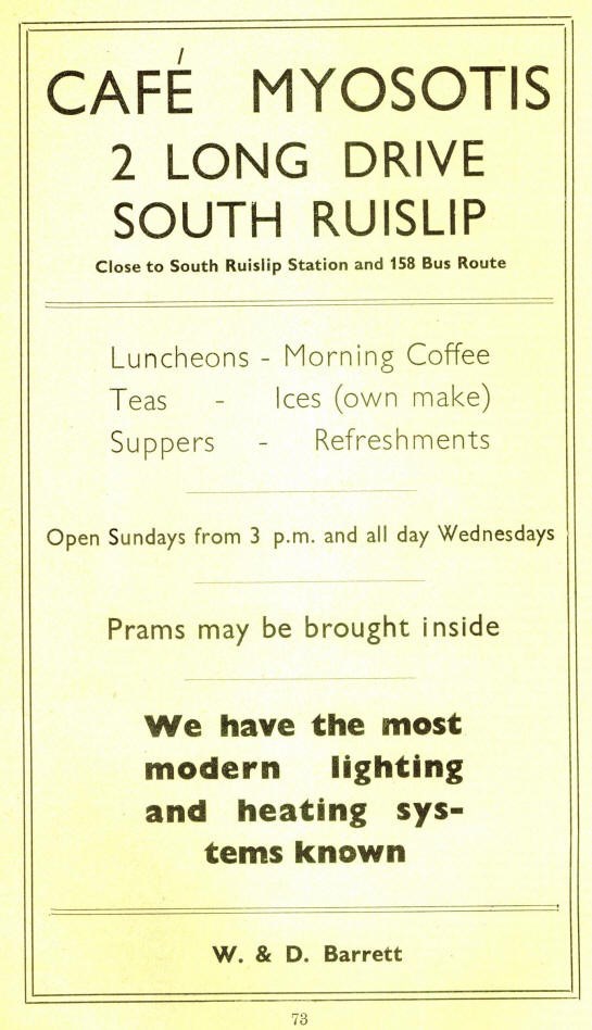 Cafe Myosotis Ruislip