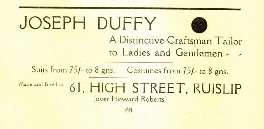 Duffy Tailor Ruislip