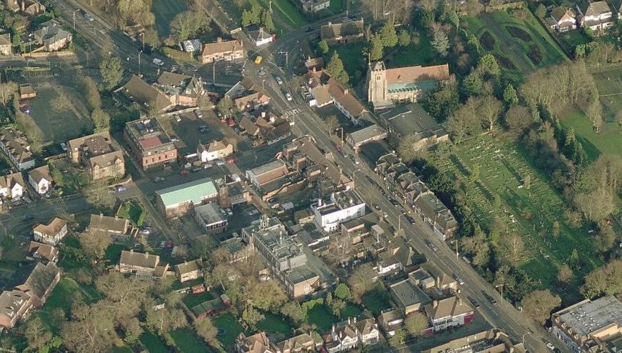 Ruislip High Steet From Above