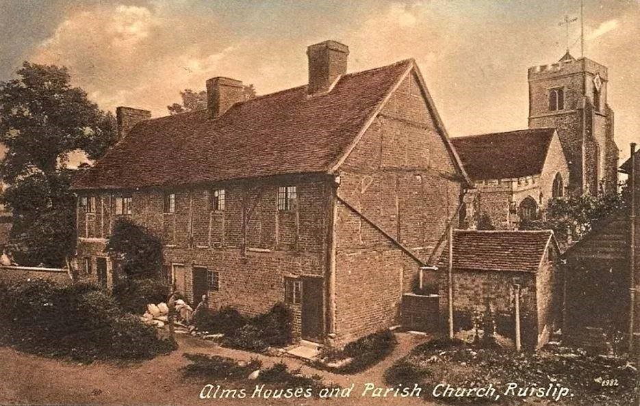 St Martin's Church Ruislip Colour Postcard 16