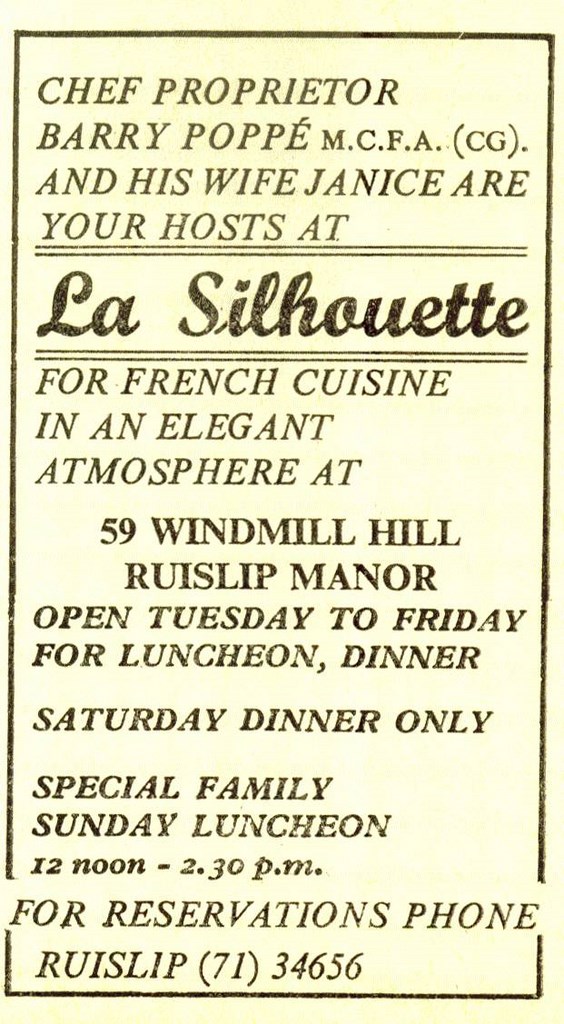 Silhouette French Restaurant Ruislip