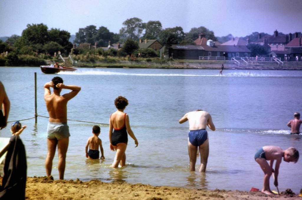Skiing And Swimming At Ruislip Lido