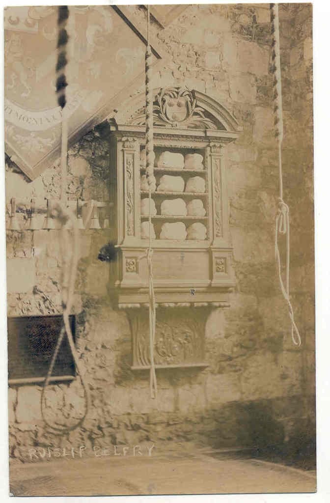 St Martin's Church Ruislip Black And White Postcard 30