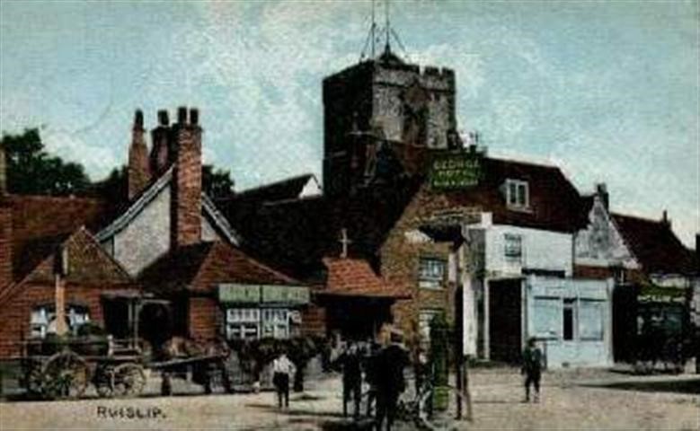 St Martin's Church Ruislip Colour Postcard 8