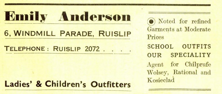 Emily Anderson Ruislip Outfitters