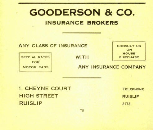 Gooderson Insurance Brokers Ruislip