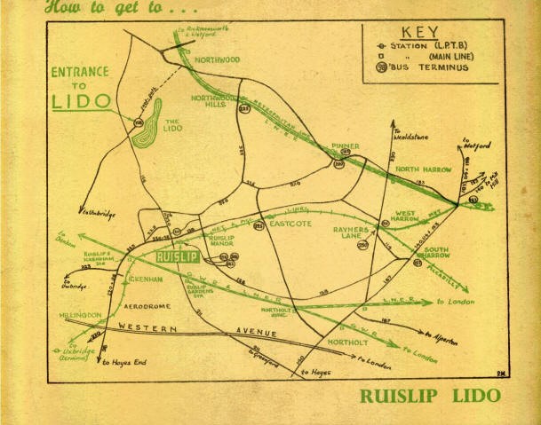 Ruislip Lido Brochure Inside Rear Cover