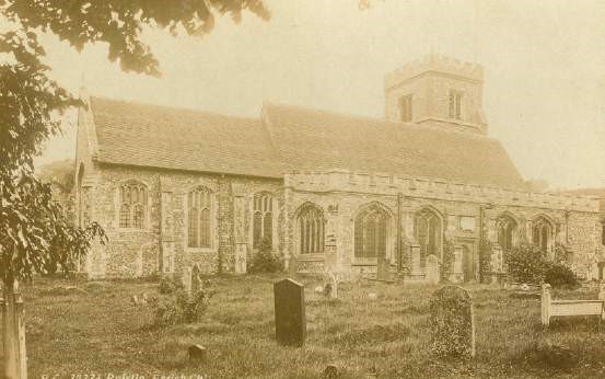 St Martin's Church Ruislip Black And White Postcard 28