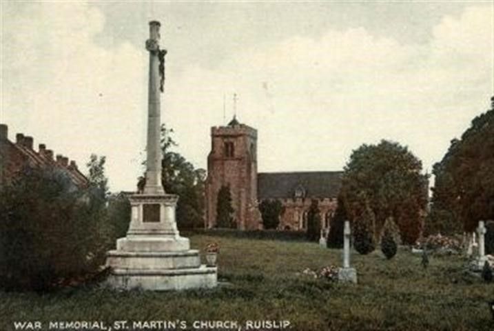St Martin's Church Ruislip Colour Postcard 10