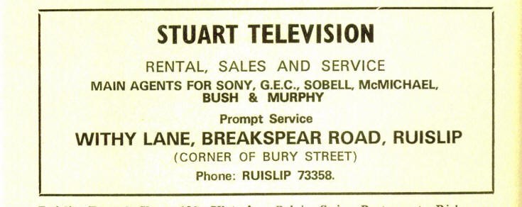 Stuart Tv Of Ruislip And Hayes