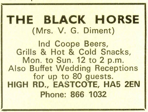 The Black Horse Old Eastcote