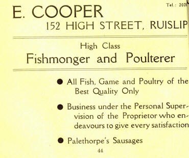 Cooper Fishmongers Ruislip