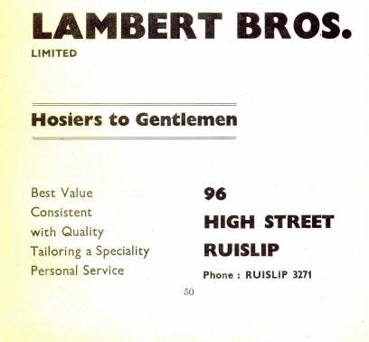 Lambert Hosiers Ruislip