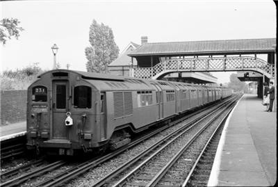 Old Piccadilly Line Tube Train At Ruislip.