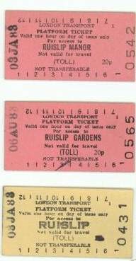 Platform Tickets Ruislip