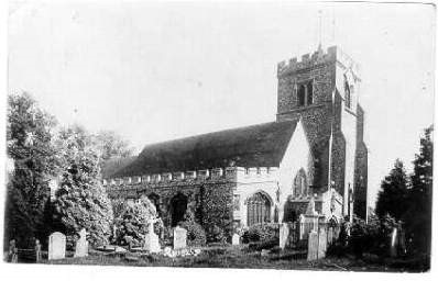 St Martin's Church Ruislip Black And White Postcard 27