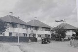 Plane coming in to land at RAF Northolt in 1950