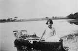 Girl On A Boat In 1938 At Ruislip Lido