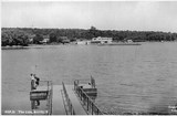 Ruislip Lido Jetty Postcard