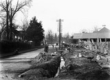 Ruislip Looking North Along Bury Street With The Great Barn To The Right
