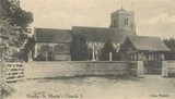 St Martin's Church Ruislip Black And White Postcard 21